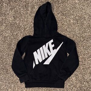 Nike Kids Black and White Logo Hoodie